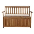 Miniatyrbillede 8 af 8: Bænk Home ESPRIT Brun Akacie Natur 120 x 60 x 87 cm