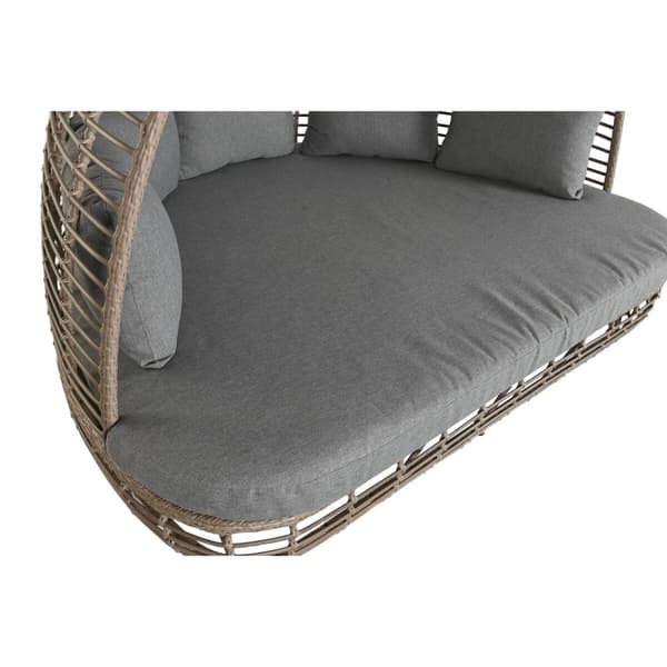 Hagesofa Home ESPRIT Mørke Grå 198 x 168 x 168 cm