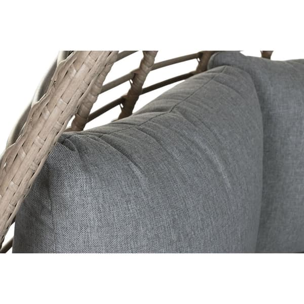 Hagesofa Home ESPRIT Mørke Grå 198 x 168 x 168 cm
