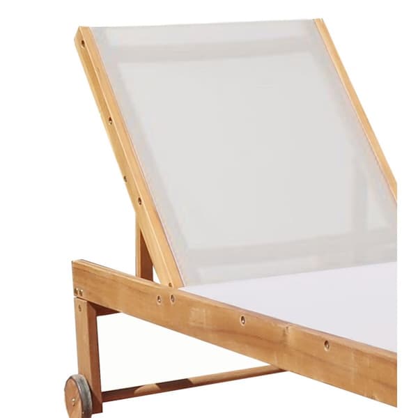 Aurinkotuoli Home ESPRIT Hvit Brun 187 x 65 x 81 cm