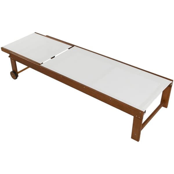Šezlongas Home ESPRIT Valkoinen Ruskea 187 x 65 x 81 cm
