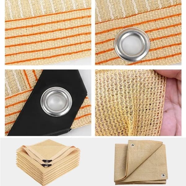 Aurinkosuojaverkko 85-90 % UV-suoja, HDPE-materiaali, vettä läpäisevä puutarhaan ja terassille
