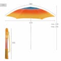 Miniatyrbild 5 av 7: Parasoll Aktive Multicolour 180 x 195 x 180 cm (6 antal)