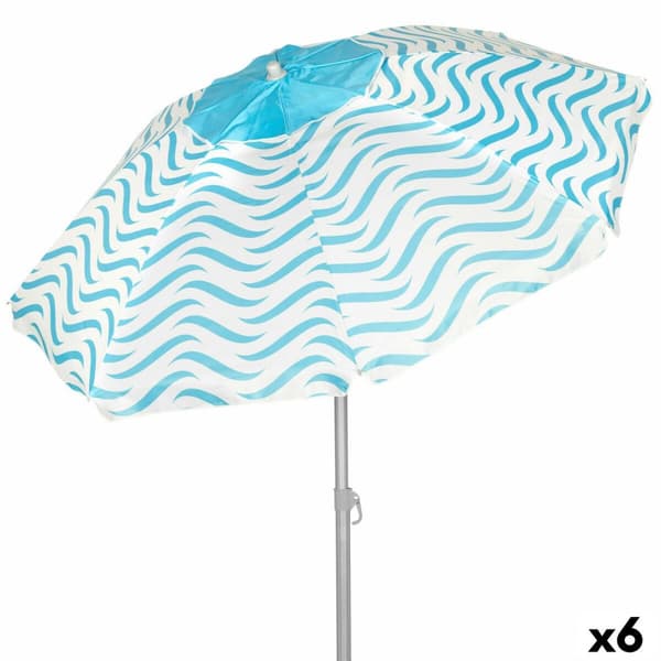 Parasoll Aktive Blå Ø 220 cm 220 x 200 x 220 cm (6 antal)