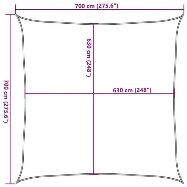 Solsegel 160 g/m² vit 7x7 m HDPE