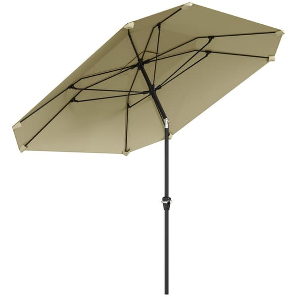 Rootz 2.33m parasolparaply - Terrasse skærm - Solskygge - UV -beskyttelse - 2,33 m x 2,33 m x 2,4 m