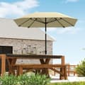 Miniatyrbillede 2 af 11: Rootz 2.33m parasolparaply - Terrasse skærm - Solskygge - UV -beskyttelse - 2,33 m x 2,33 m x 2,4 m