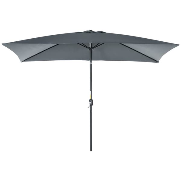 Rootzin alumiini -parasoli - Auringonvarjostin sateenvarjo - kallistettava katos - optimaalinen UV -suojaus - 295 cm x 195cm x 253 cm