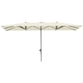 Pikkukuva 1 / 10: Rootz Kaksipuolinen sateenvarjo - Parasol - Auringonpohja - UPF50+ Protection - 451 cm x 264 cm - alumiinimasto