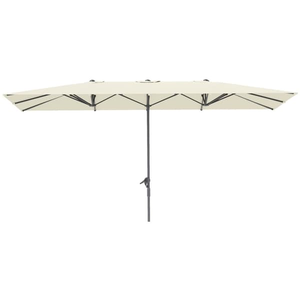 Rootz Kaksipuolinen sateenvarjo - Parasol - Auringonpohja - UPF50+ Protection - 451 cm x 264 cm - alumiinimasto