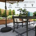 Miniatyrbild 6 av 10: Rootz Fillable Parasol Base - Paraply Stand - Rampant Base - Säker stabilitet - Ø55 x 30H cm