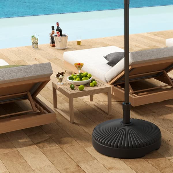 Rootz Fillable Parasol Base - Paraply Stand - Rampant Base - Säker stabilitet - Ø55 x 30H cm