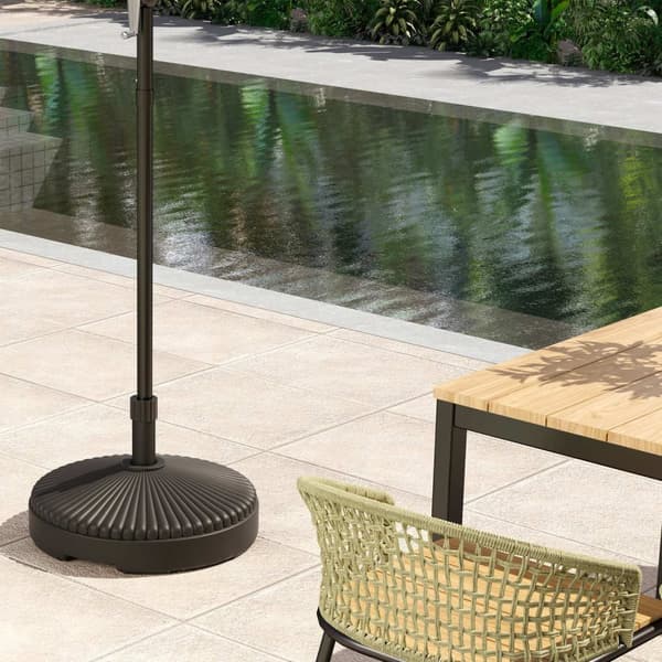 Rootz Fillable Parasol Base - Paraply Stand - Rampant Base - Säker stabilitet - Ø55 x 30H cm
