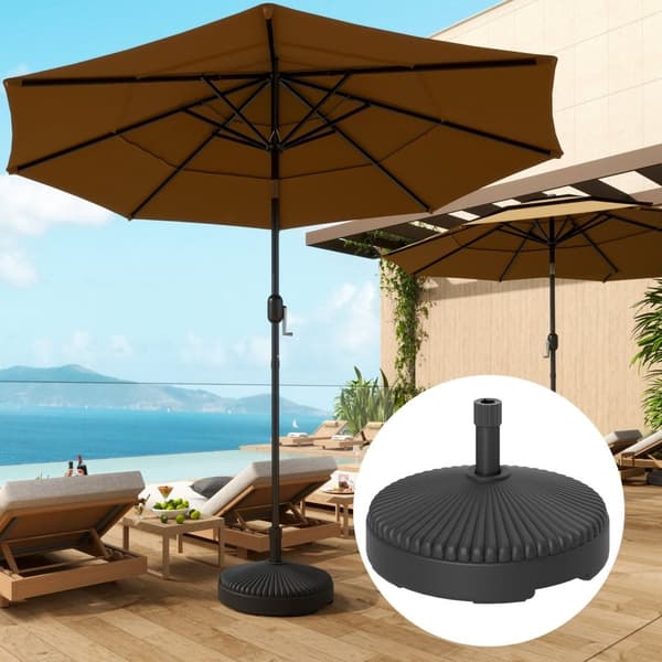 Rootz Fillable Parasol Base - Paraply Stand - Rampant Base - Säker stabilitet - Ø55 x 30H cm