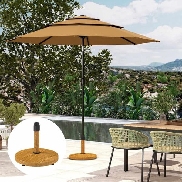 Rootz Garden Parasol Stand - Paraply Base - Sun Shade Holder - Firm Stability - Ø48 x 44 cm