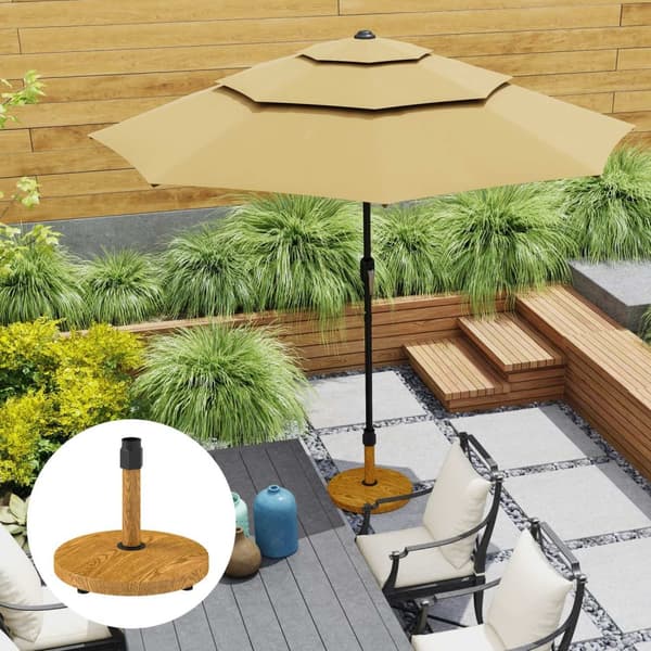 Rootz Garden Parasol Stand - Paraply Base - Sun Shade Holder - Firm Stability - Ø48 x 44 cm