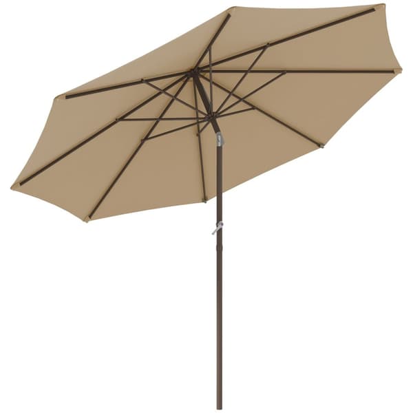 Rootz Garden Sunshade - Patio -sateenvarjo - Ulkona Parasol - Optimaalinen auringonsuoja - Ø2,63 x 2,2 m - Metallikehys - 180 g/m² polyesterikangas