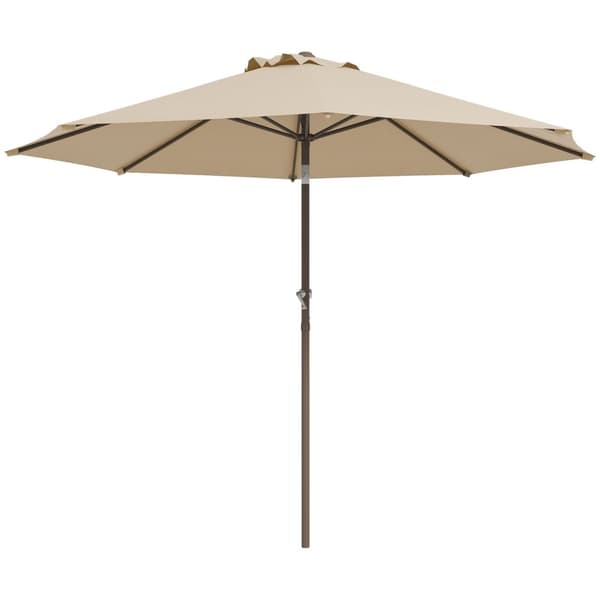 Rootz Garden Sunshade - Patio -sateenvarjo - Ulkona Parasol - Optimaalinen auringonsuoja - Ø2,63 x 2,2 m - Metallikehys - 180 g/m² polyesterikangas