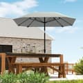 Pikkukuva 2 / 11: Rootz Garden Sateenvarjo - Terassien näyttö - Ulko -parasoli - UV -suojaus - 2,33m x 2,33m x 2,4 m, polyesteri, alumiini, lasikuitu, harmaa