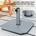 Miniatyrbillede 5 af 10: Rootz Metal Parasol Stand - Umbrella Holder - Sunshade Base - Weatherboof - 49,5 cm x 49,5 cm x 34 cm