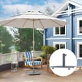 Miniatyrbillede 7 af 10: Rootz Metal Parasol Stand - Umbrella Holder - Sunshade Base - Weatherboof - 49,5 cm x 49,5 cm x 34 cm