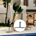 Miniatyrbillede 8 af 10: Rootz Metal Parasol Stand - Umbrella Holder - Sunshade Base - Weatherboof - 49,5 cm x 49,5 cm x 34 cm