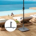 Miniatyrbillede 9 af 10: Rootz Metal Parasol Stand - Umbrella Holder - Sunshade Base - Weatherboof - 49,5 cm x 49,5 cm x 34 cm