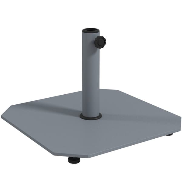 Rootz Metal Parasol Stand - Umbrella Holder - Sunshade Base - Weatherboof - 49,5 cm x 49,5 cm x 34 cm