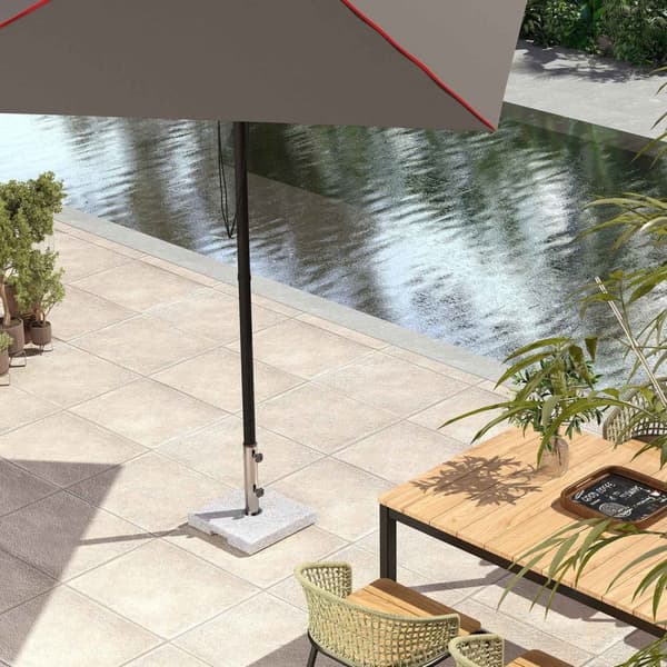 Rootz Parasol Stand - Granit paraplyhållare - Paraplyvikt - Stabilitet - 38 cm x 38 cm x 38 cm