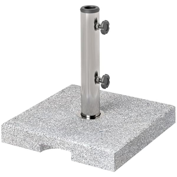 Rootz Parasol Stand - Granit paraplyhållare - Paraplyvikt - Stabilitet - 38 cm x 38 cm x 38 cm