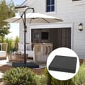 Miniatyrbillede 9 af 10: Rootz Parasol Stand Base Weights - Vandtæt - Fyldbare sandholdere - Holdbar og UV -resistent - 89 cm x 89 cm x 10,5 cm - Sort