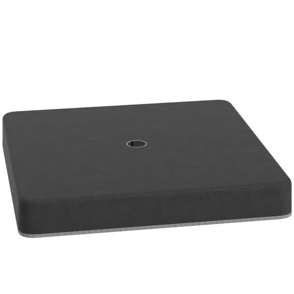 Rootz Parasol Stand Base Weights - Vandtæt - Fyldbare sandholdere - Holdbar og UV -resistent - 89 cm x 89 cm x 10,5 cm - Sort