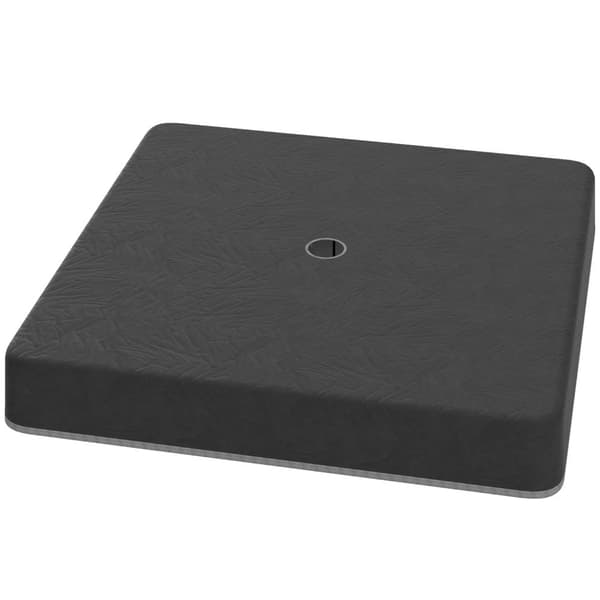 Rootz Parasol Stand Base Weights - Vandtæt - Fyldbare sandholdere - Holdbar og UV -resistent - 89 cm x 89 cm x 10,5 cm - Sort