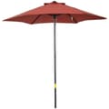 Miniatyrbild 10 av 10: Rootz Parasol -paraply - strandskärm - balkongskugga - snabb öppen - Ø1.96 x 2,04 m - röd