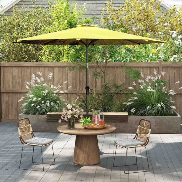 Rootz Parasol Ø294cm - Garden Paraply - Outdoor Canopy - Easy Tilt & Crank - 180 GSM Polyester - 294CM X 247CM