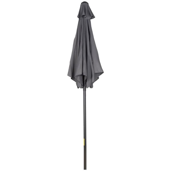 Rootz Parasol Ø196cm - Sunshade - balkongskärm - Bärbar skugga - Aluminiumram - Ø1.96m x 2,04 hm grå