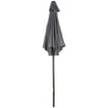 Miniatyrbild 1 av 10: Rootz Parasol Ø196cm - Sunshade - balkongskärm - Bärbar skugga - Aluminiumram - Ø1.96m x 2,04 hm grå