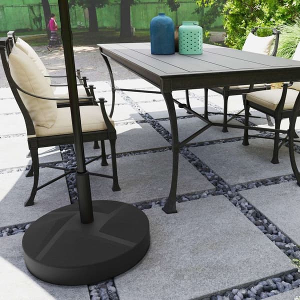 Rootz Parasol Stand - Fillable Paraply Base - Utomhusparaplyhållare - HDPE -plast - Upp till 30 kg - Ø56 x 40 cm