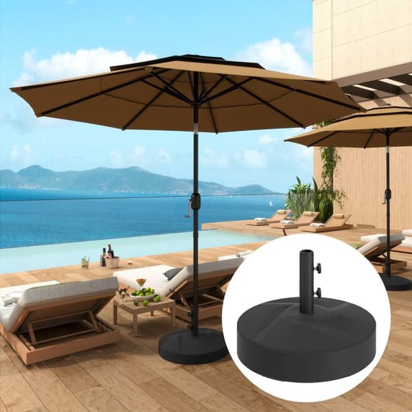 Rootz Parasol Stand - Fillable Paraply Base - Utomhusparaplyhållare - HDPE -plast - Upp till 30 kg - Ø56 x 40 cm