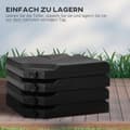 Miniatyrbillede 7 af 10: Rootz Parasol Stand Base Weights - Fillable HDPE Plast