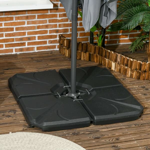 Rootz Parasol Stand Base Weights - Fillable HDPE Plast