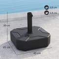 Miniatyrbillede 3 af 10: Rootz Parasol Stand - Paraply Holder - Fillable Base - Pålidelig stabilitet - 45 cm x 45 cm x 25 cm