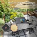 Miniatyrbillede 5 af 10: Rootz Parasol Stand - Paraply Holder - Fillable Base - Pålidelig stabilitet - 45 cm x 45 cm x 25 cm
