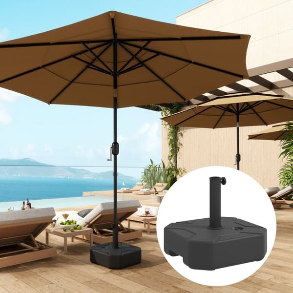 Rootz Parasol Stand - Paraply Holder - Fillable Base - Pålidelig stabilitet - 45 cm x 45 cm x 25 cm