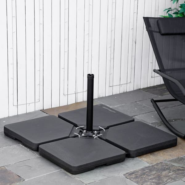Rootz Parasol Stand Base - Parasol Foot - Paraply Base - sikrer parasol fast - 100 cm x 100 cm x 6,8 cm