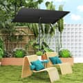 Miniatyrbillede 9 af 10: Rootz Parasol Garden Paraply - Sunshade - Udendørs baldakin - 180 ° Rotatabel - 150x205 cm - Black -UV beskyttelse UPF 50+