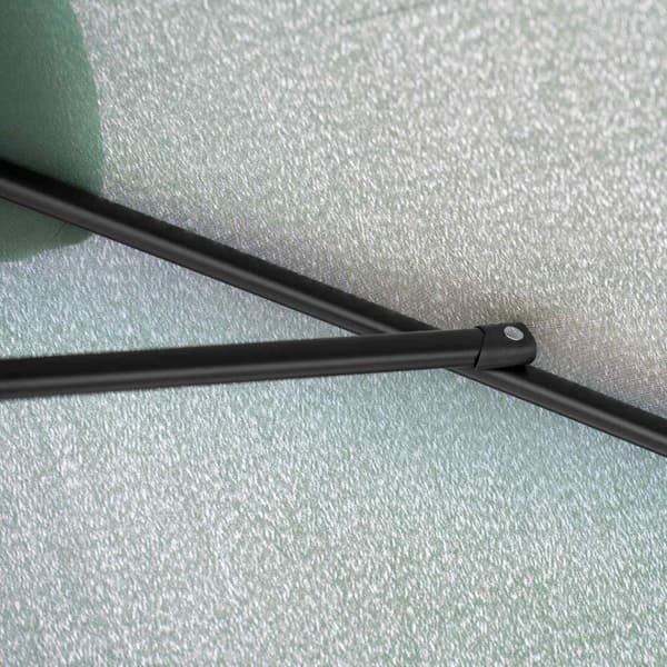 Rootz Suorakulmainen parasoli - alumiinipuutarhan sävy - UV -suojaus - 2,95m x 1,95 m x 2,53m - korkea tiheys polyesteri