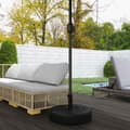 Miniatyrbild 9 av 10: Rootz Shield Base Parasol Stand - Paraply Holder - Canopy Anchor - Water/Sand Fillable - Black - Ø56 X 30,5H CM