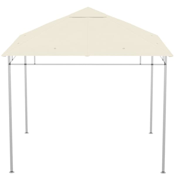 Rootz -udskiftningstak til Pavilion Pergola Telt - Have baldakin - Udendørs skygge - UV -beskyttelse - 298 cm x 295 cm brun