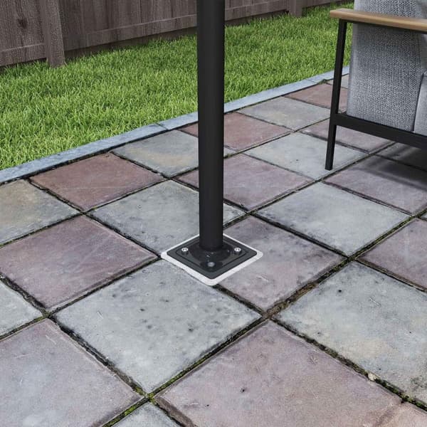Rootz paraply stand - Sun paraply base - Floor Holder Parasols - Holdbar metalstabilitet - 16,5 x 16,5 x 40 cm